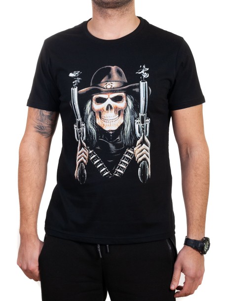 Мъжка тениска с череп
