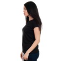 Черна дамска тениска с къс ръкав