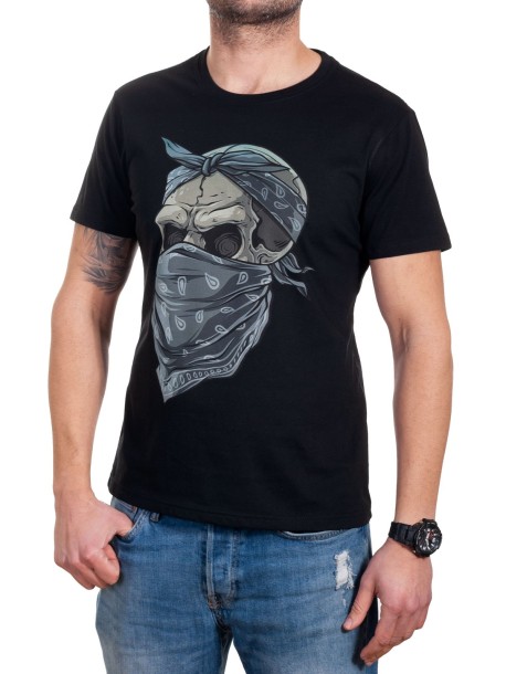 Мъжка тениска къс ръкав с череп