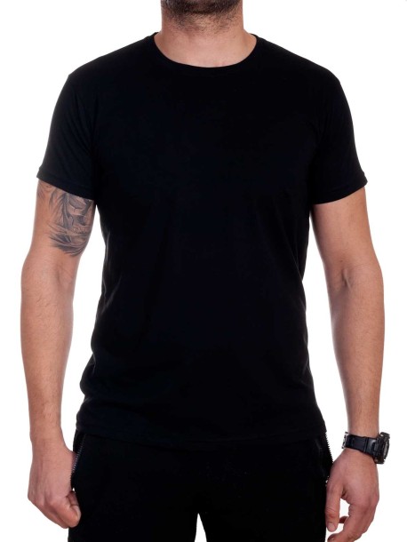 Черна изчистена тениска