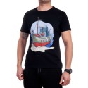 Черна мъжка тениска с кораб