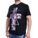 Черна мъжка тениска със щампа