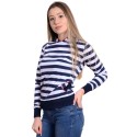 Дамска моряшка блуза с качулка