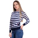 Дамска моряшка блуза с качулка