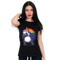 Черна тениска с Panda