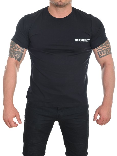 Тениска с надпис на гърба Охрана