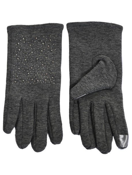 Зимни дамски ръкавици в сиво