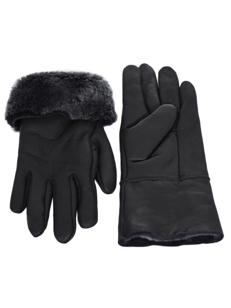 Топли дамски ръкавици в черно