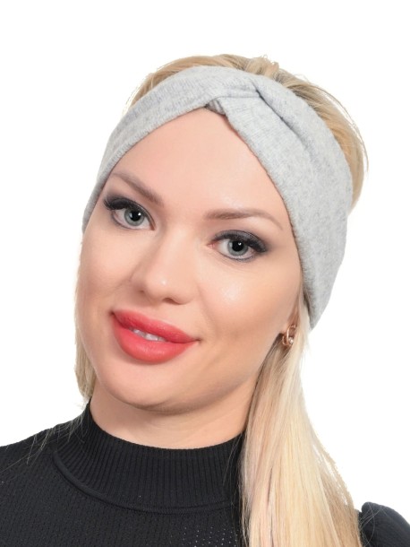 Светло сива лента за глава