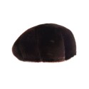 Тъмно кафяв каскет от норка