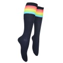 Високи дамски чорапи - тъмно сини