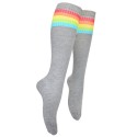 Високи дамски чорапи - сиви