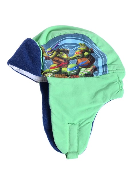Зелена детска ушанка