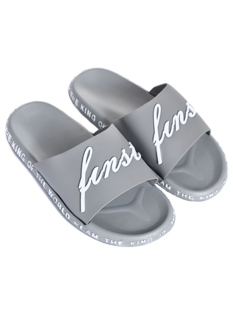 Летни мъжки чехли - сиви