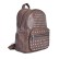 Дамска раница с капси - кафява