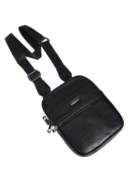 Мъжка кожена чанта - черна