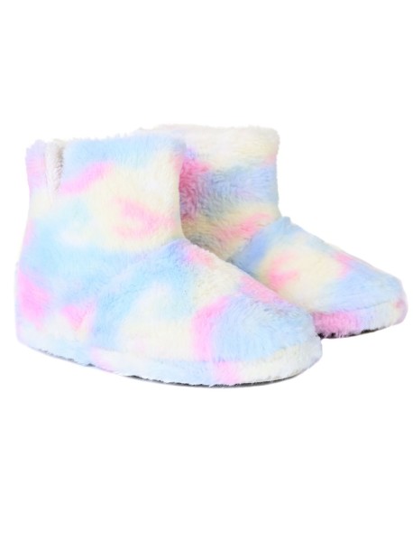 Пухкави шарени домашни ботушки
