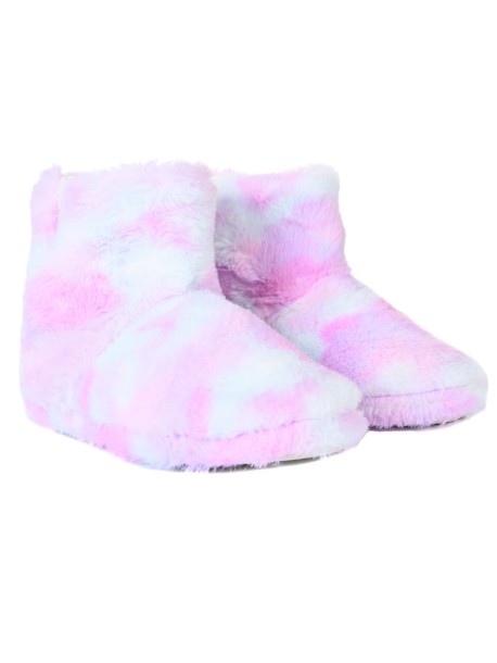Пухкави розови домашни ботушки