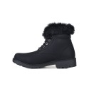 Черни дамски боти с пух
