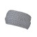 Плетена лента за глава - сива
