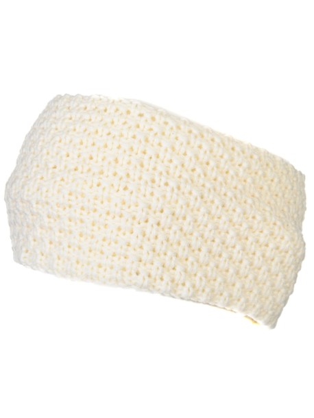 Плетена лента за глава - кремава