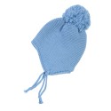 Светлосиня зимна шапка за деца