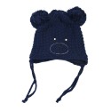 Тъмносиня шапка за деца - мече
