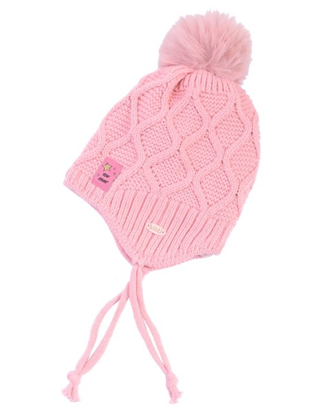 Розова шапка за момиче Kitti