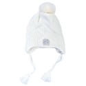 Бяла детска шапка Soft Bunny