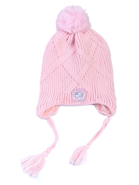 Светло розова детска шапка Soft Bunny