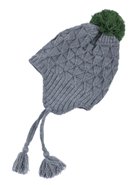 Детска шапка за момче в сиво