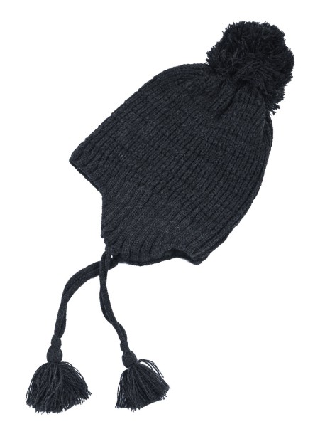 Детска шапка за момче цвят графит