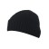 Черна плетена шапка за зимата