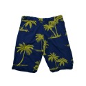 Сини памучни шорти с палми