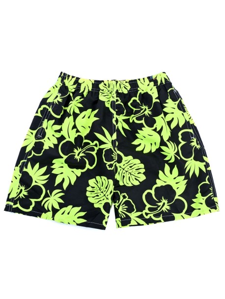 Шорти за плаж - черно и зелено