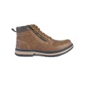 Мъжки боти с цип, Кафяв цвят