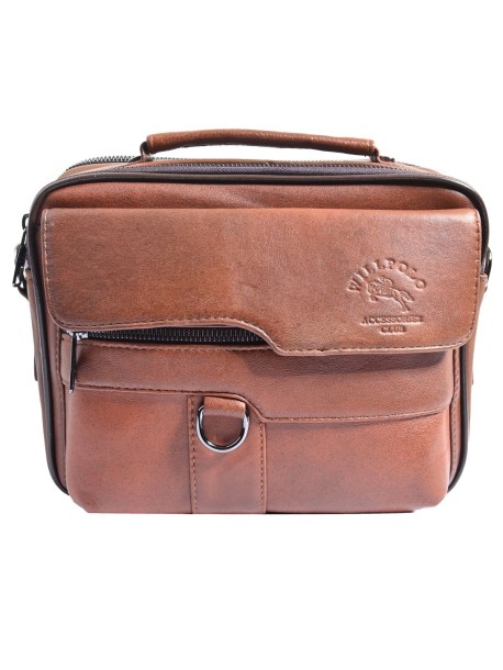 Мъжка бизнес чанта - светло кафява