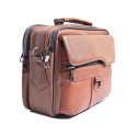 Мъжка бизнес чанта - светло кафява