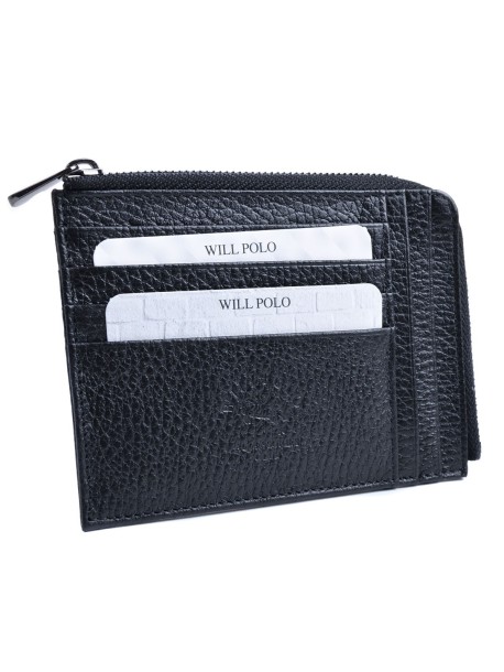 Картодържател с цип - черен