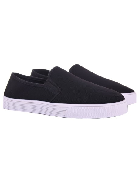 Мъжки обувки без връзки - черни