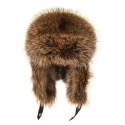 Дебела зимна шапка от естествена кожа