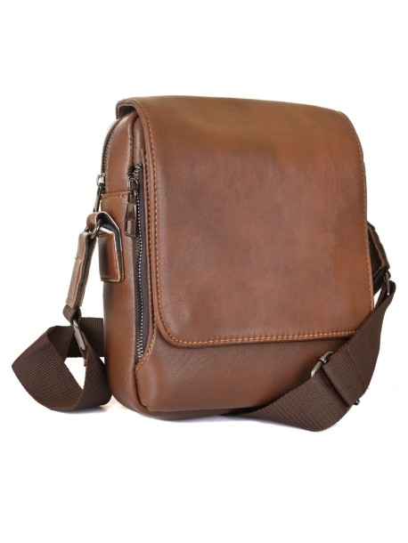 Мъжка чанта в кафяв цвят