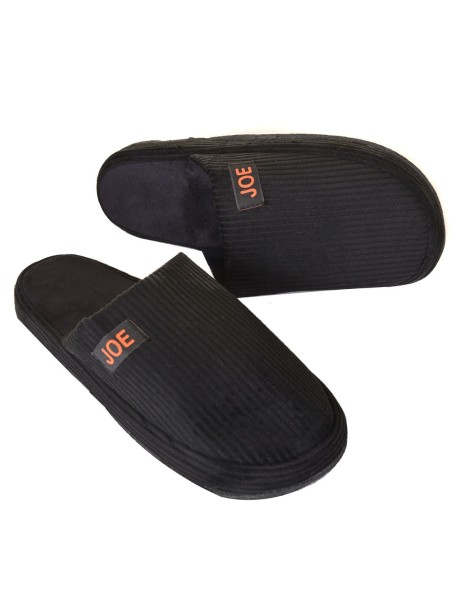 Мъжки домашни пантофи Joe - черни