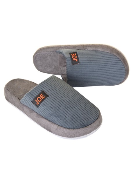Мъжки домашни пантофи Joe - сиви