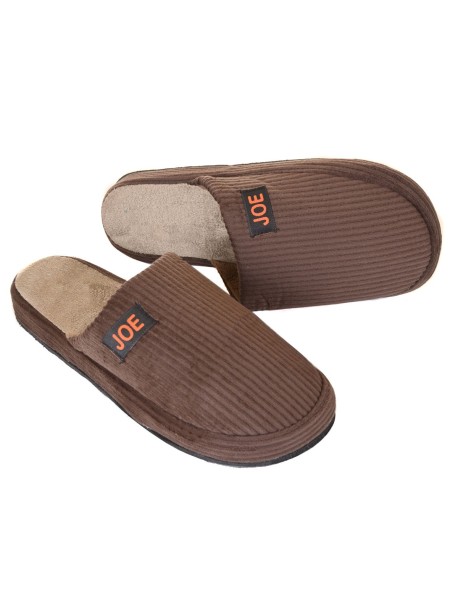 Мъжки домашни пантофи Joe - кафяви