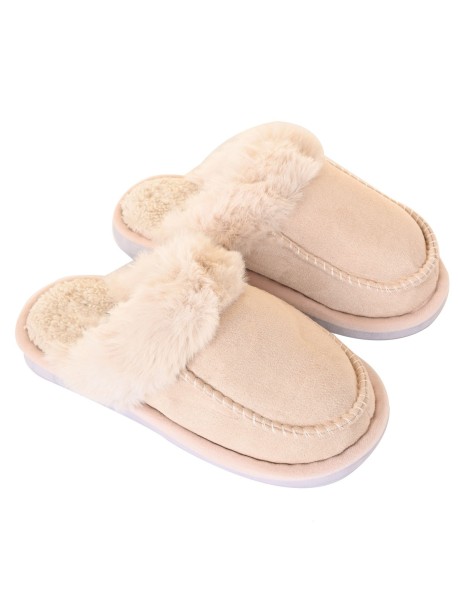 Пантофи с кожичка