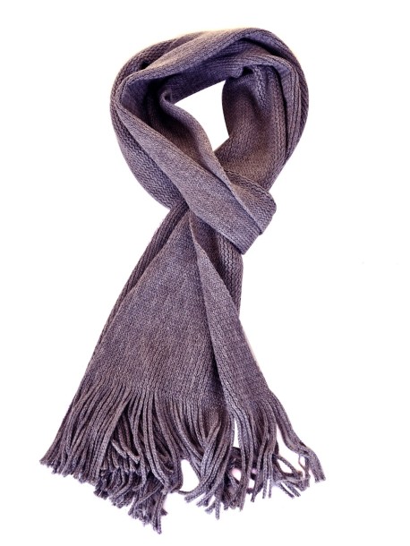 Мъжки зимен шал - сив