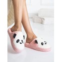 Розови домашни пантофи Панда