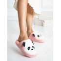 Розови домашни пантофи Панда