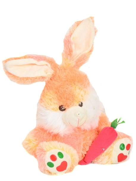 Плюшена играчка - заек с морков